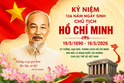 Bài tuyên truyền kỷ niệm 136 năm ngày sinh Chủ tịch Hồ Chí Minh (19/5/1890 – 19/5/2026)